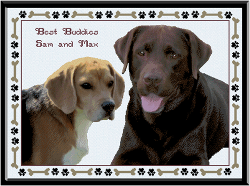 Max & Sam Cross Stitch